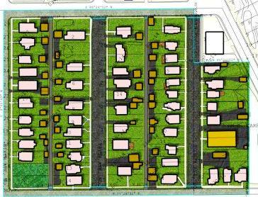 A 10-acre housing area with 57 units.