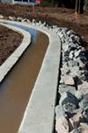 Boeing included biofiltration units, erosion controls, culvert modifications, sediment basins, channel modifications, and rock riprap in creeks. (Boeing photo)
