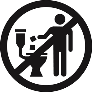 INDA's 'Do Not Flush' graphic