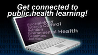 This CDC graphic illustrates the public health learning products available at the website.