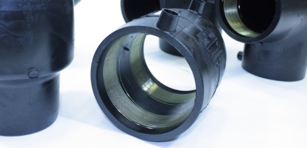 Radius Systems announced in January 2015 the availability of a range of electrofusion fittings for gas and water applications. The fittings are made in black PE100 material, with the exception of gas saddle fittings, which are made of black PE80. (Radius Systems photo)