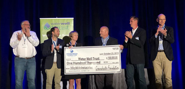 The Groundwater Foundation presents $100,000 to Give Clean Water to Low Income Families