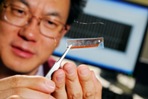 Zhong Lin Wang and a nanogenerator