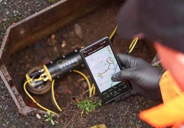 Professional using a digital reader