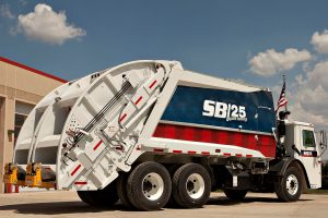 Refuse Vehicles on Display at Waste Expo