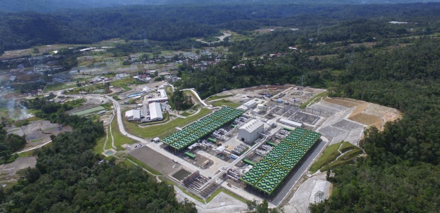 The Sarulla geothermal power plant in Indonesia