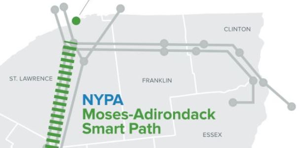 The $440 million rebuild of the Moses-Adirondack transmission artery includes replacing 78 of the 86 miles on each of two transmission lines that were originally constructed by the federal government in 1942 and acquired by the New York Power Authority in 1953.