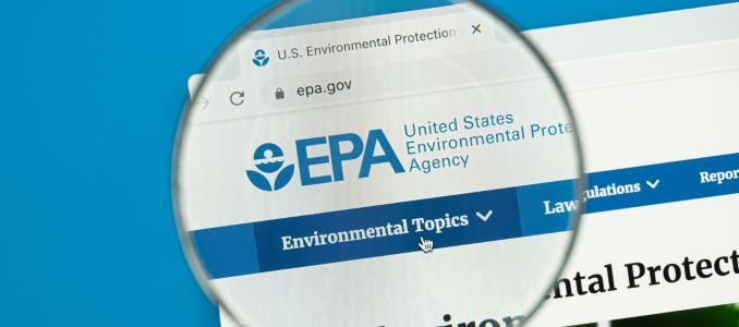 EPA Logo under a Magnifying Glass