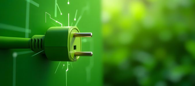 Old Green Energy Plug