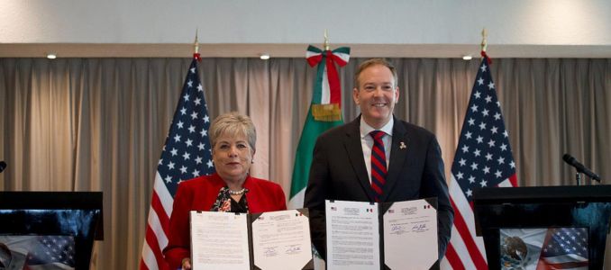EPA Administrator Lee Zeldin and Secretary of the Environment and National Resources of Mexico Alicia Bárcena Ibarra 