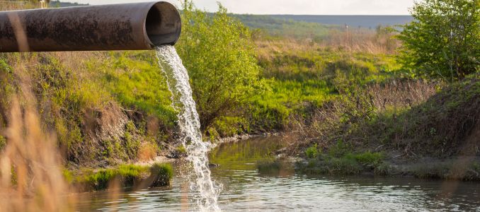 Waster Water Drain at Landfill