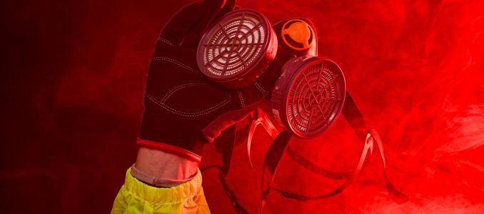 Firefighter Breathing with PPE